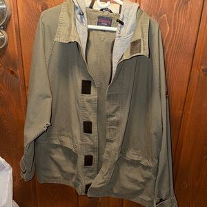 Tommy Hilfiger Khaki Hooded Jacket